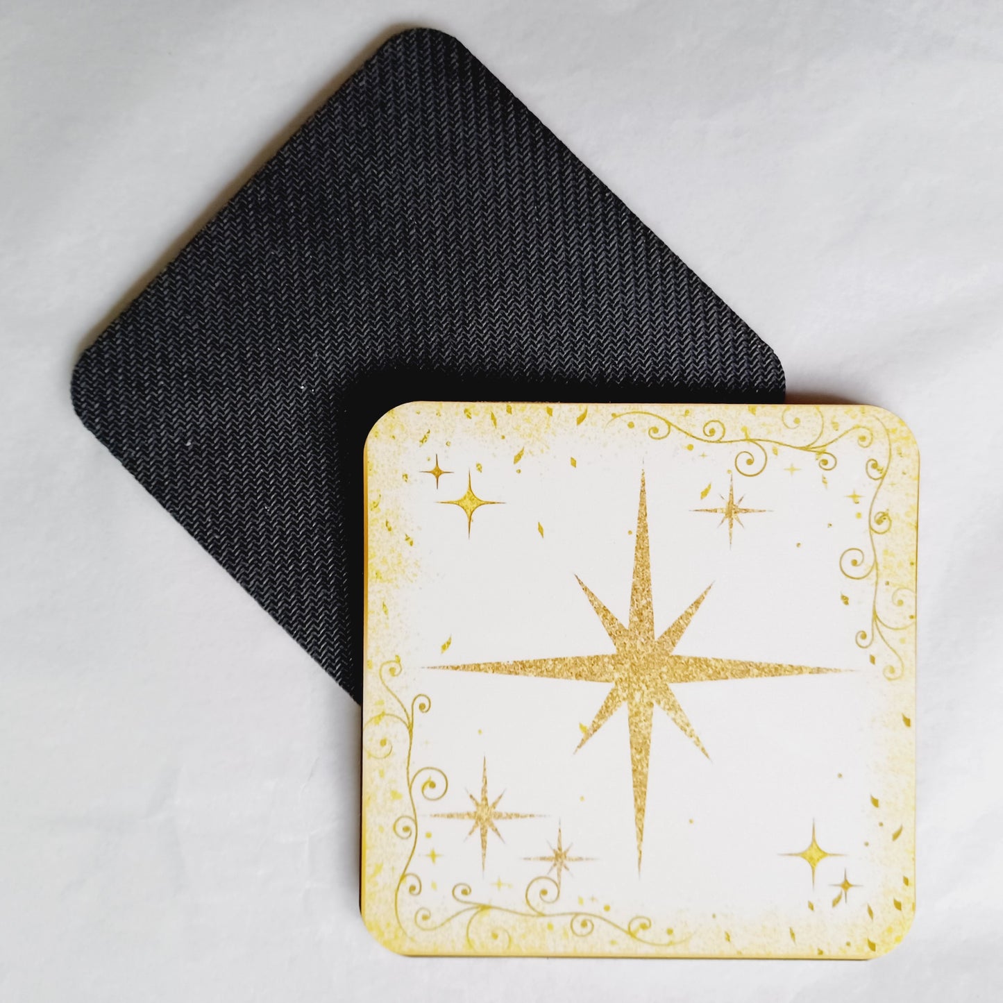 Sous-verres Noël en or
