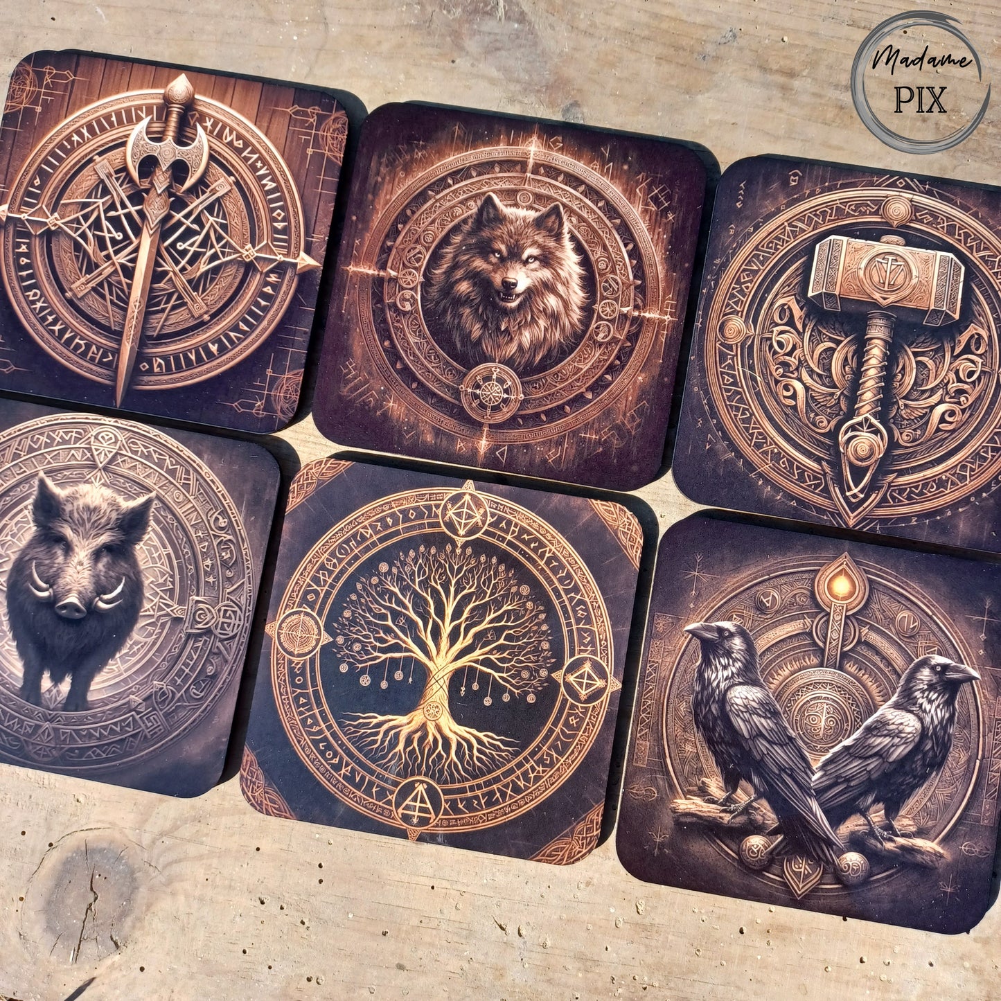 Sous-verres vikings