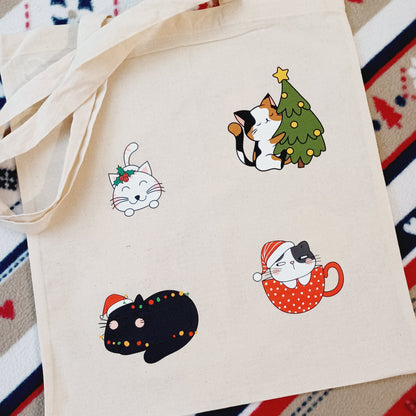 Tote bag Meoury christmas