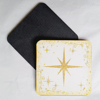 Sous-verres Noël en or