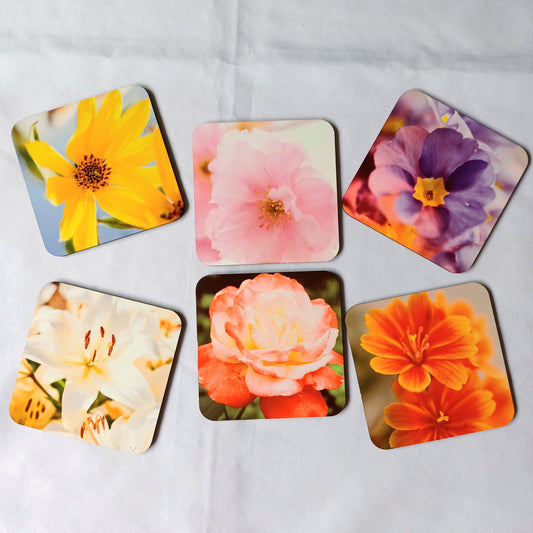 Sous-verres fleurs