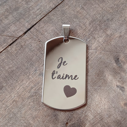 Médaille "je t'aime"