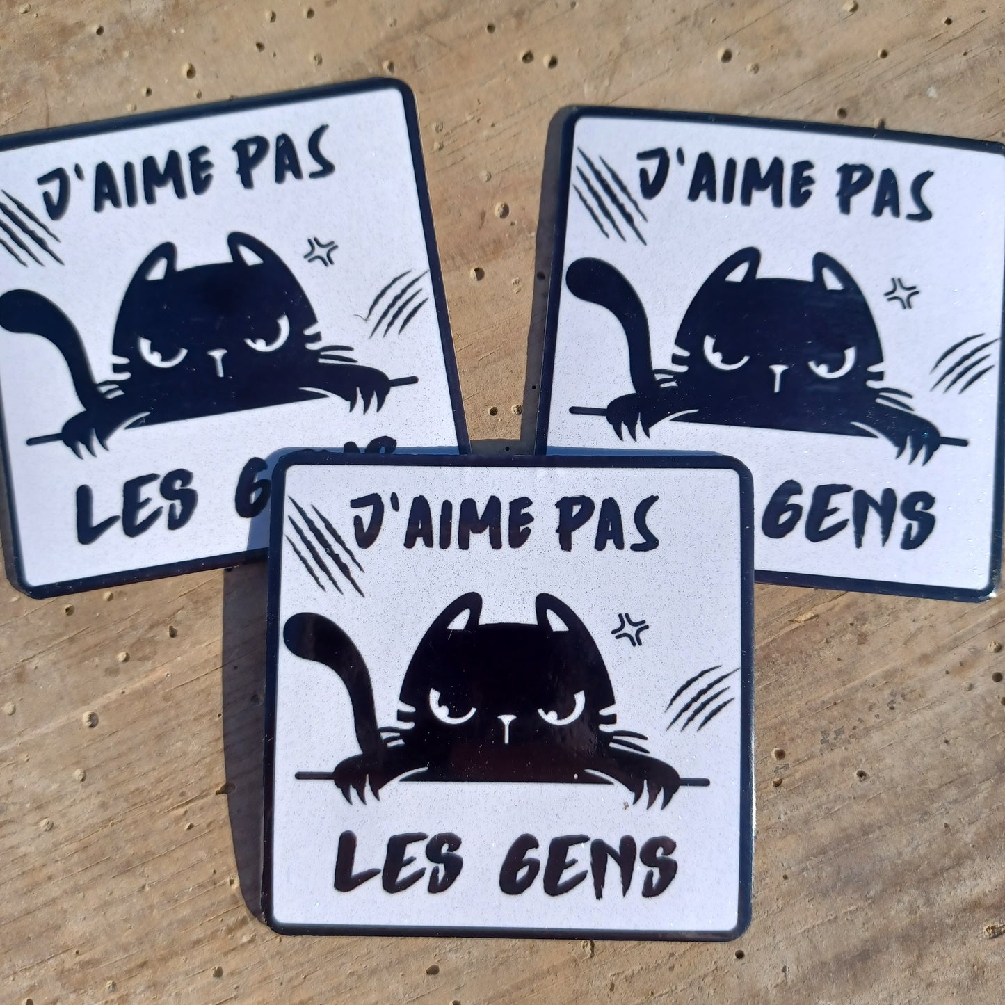 Magnet "J'aime pas les gens"