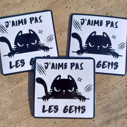 Magnet "J'aime pas les gens"