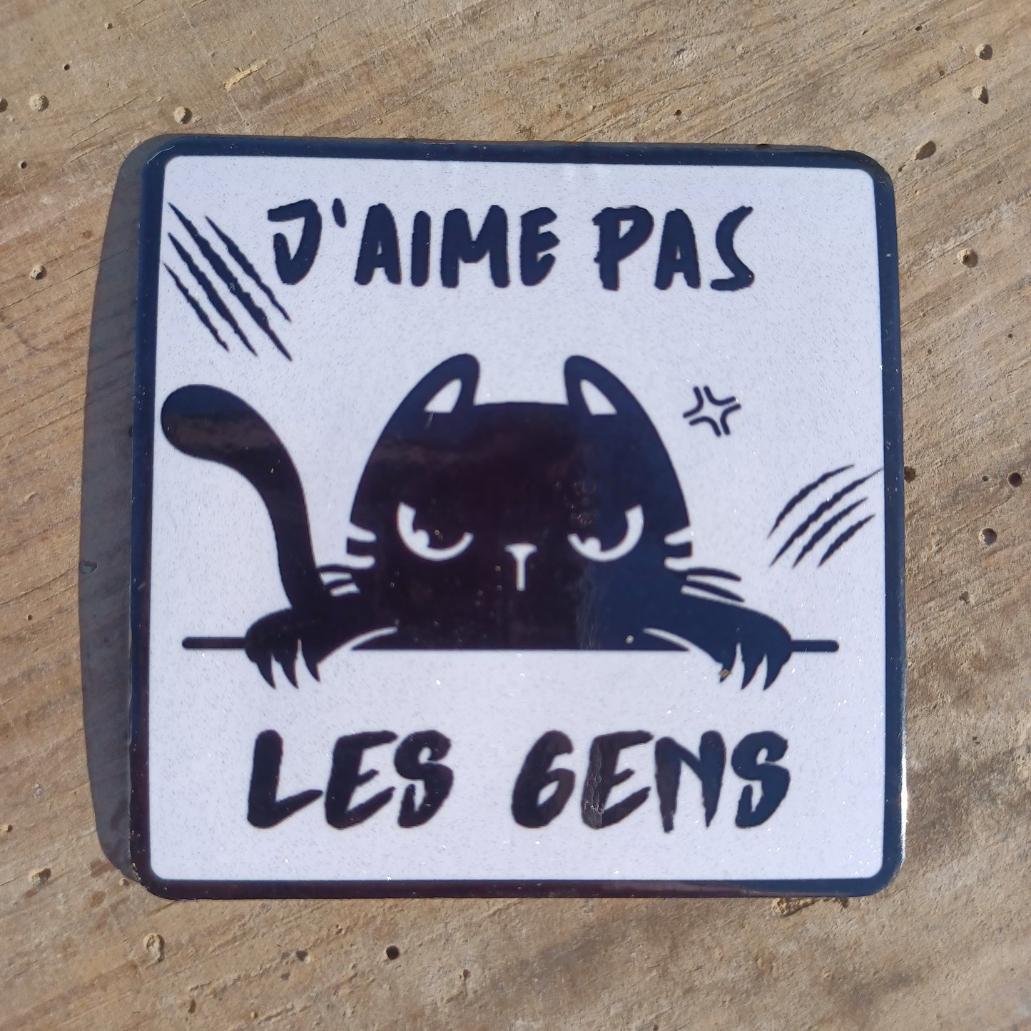 Magnet "J'aime pas les gens"