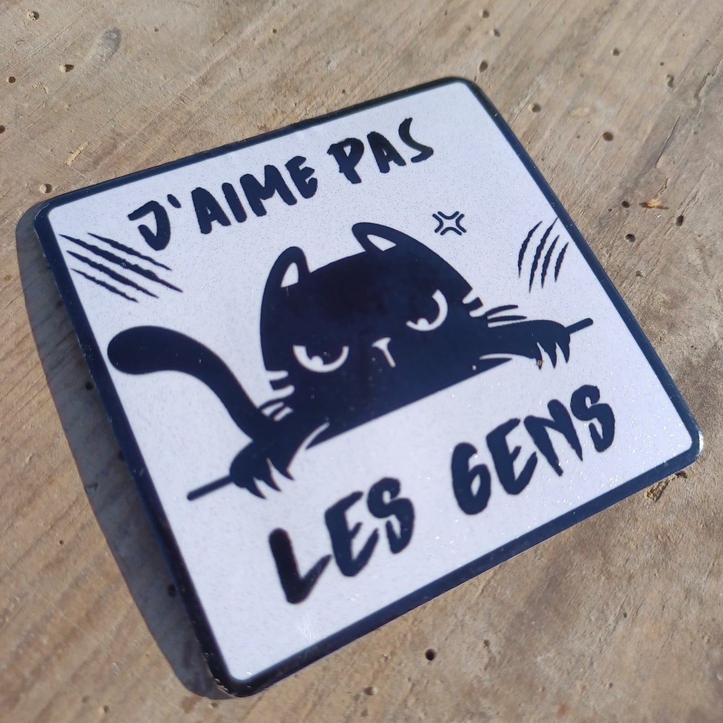 Magnet "J'aime pas les gens"