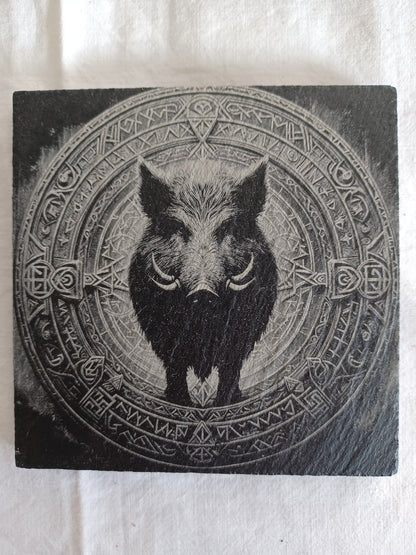 Sous-verres ardoise viking