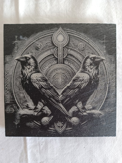 Sous-verres ardoise viking