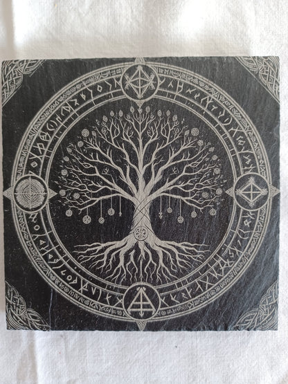 Sous-verres ardoise viking