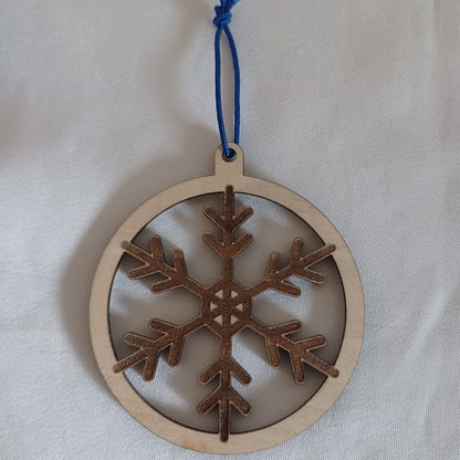 Suspension Boule de Noel flocon