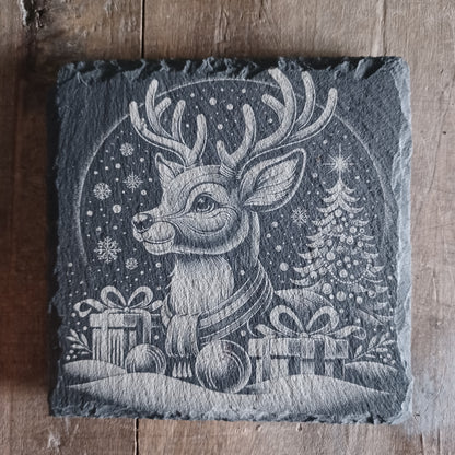 Sous-verre ardoise Renne