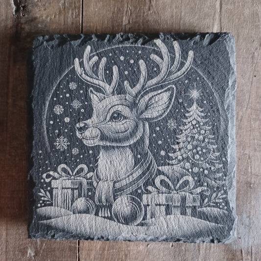 Sous-verre ardoise Renne