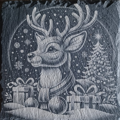 Sous-verre ardoise Renne