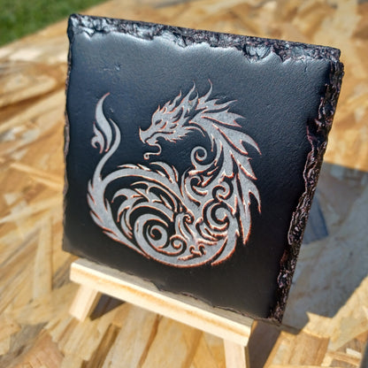 Sous-verre ardoise Souffle du Dragon