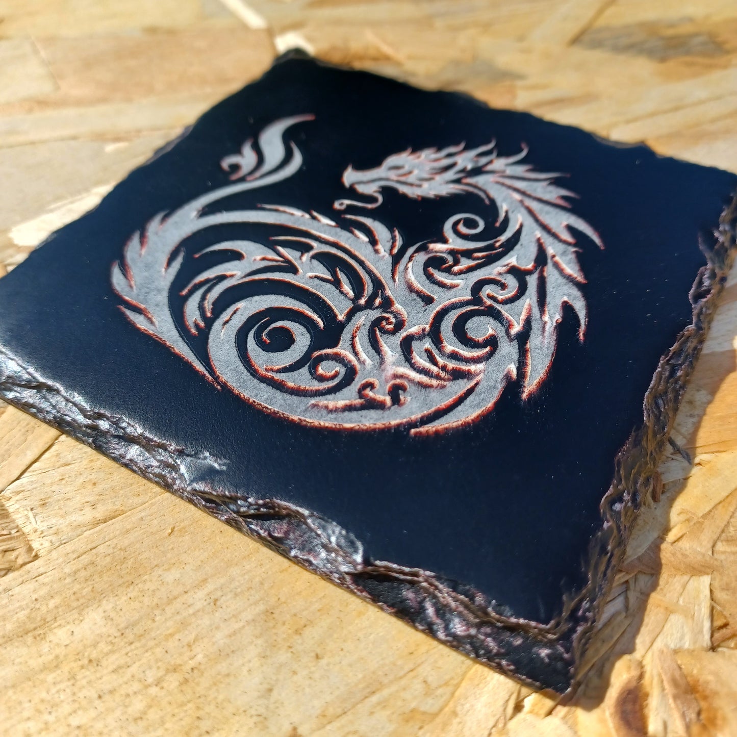 Sous-verre ardoise Souffle du Dragon