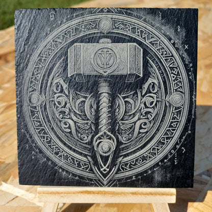 Sous-verre ardoise Mjölnir