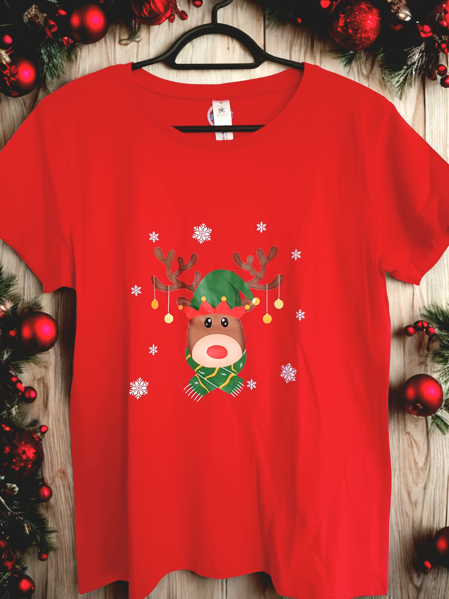 tee-shirt Renne de Noël Femme