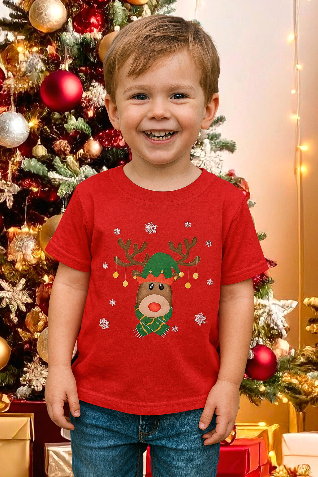 Tee-shirt enfant Renne de Noël